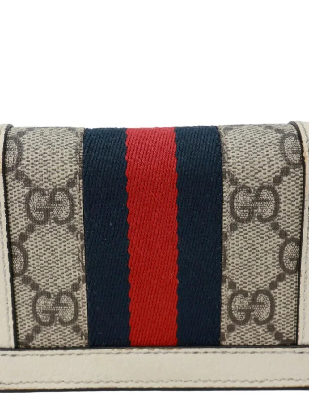Gucci  Ophidia GG Supreme Canvas Card Case Wallet Beige 523155 - Picture 4 of 15